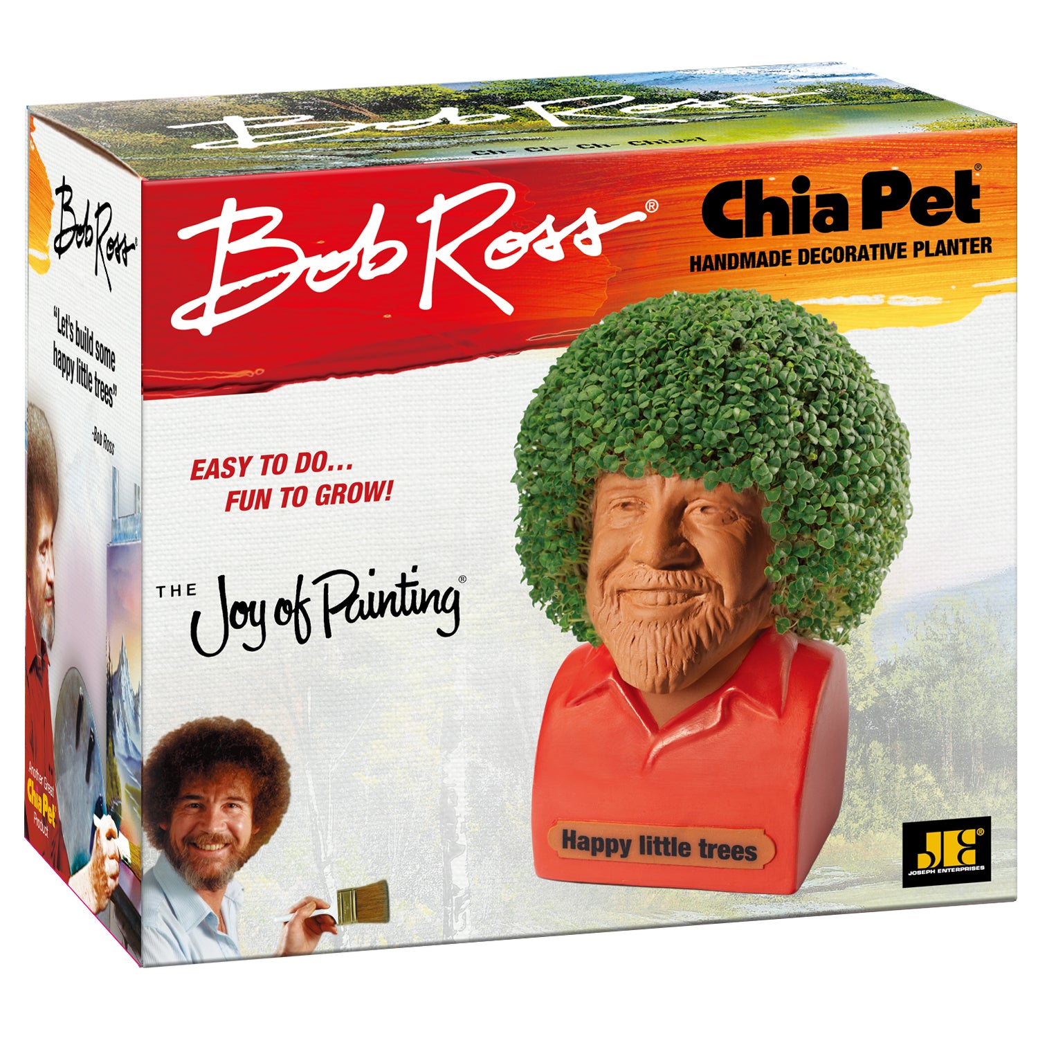 Bob Ross with Red Shirt Chia Pet - Image 4