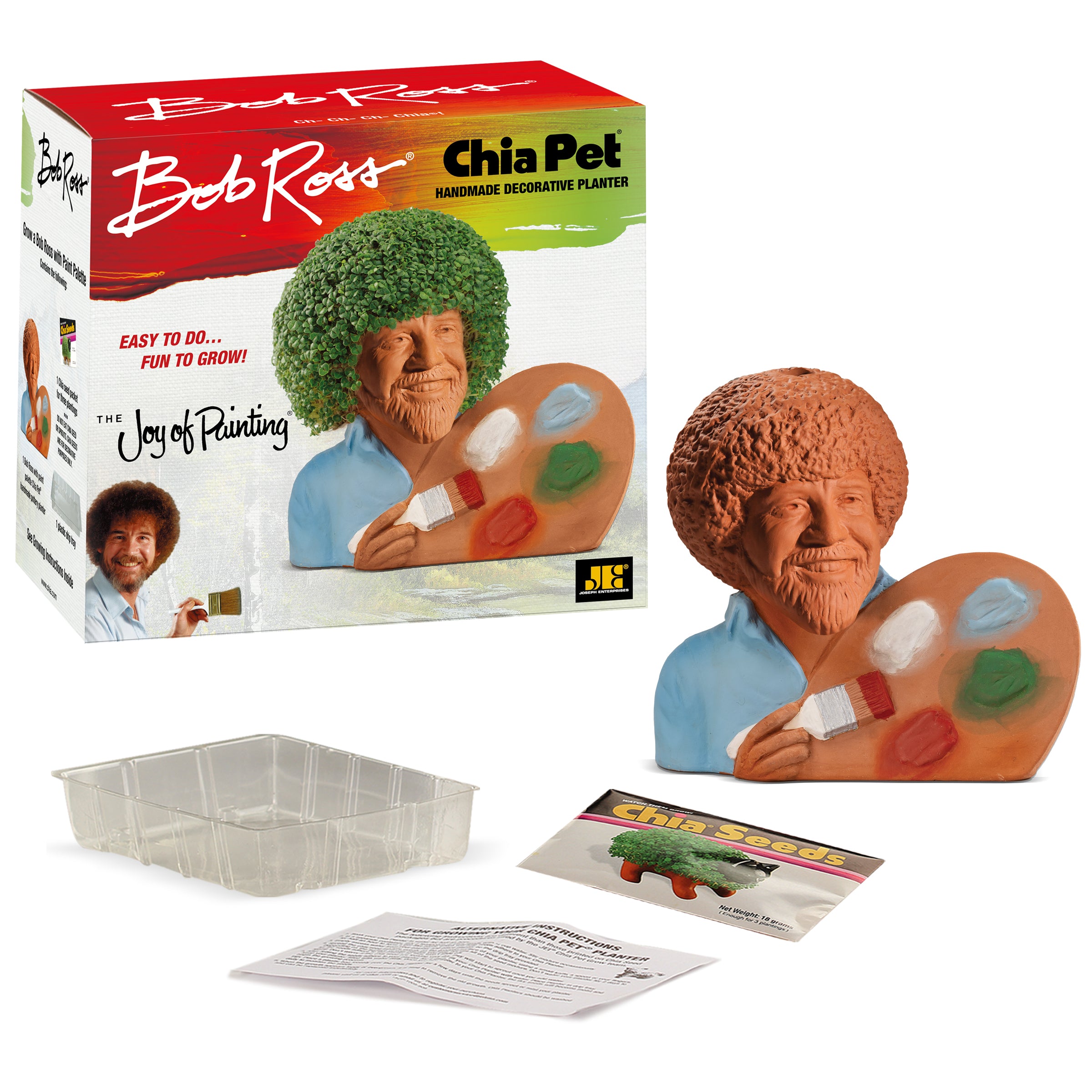 Bob Ross with Paint Palette Chia Pet - Image 3