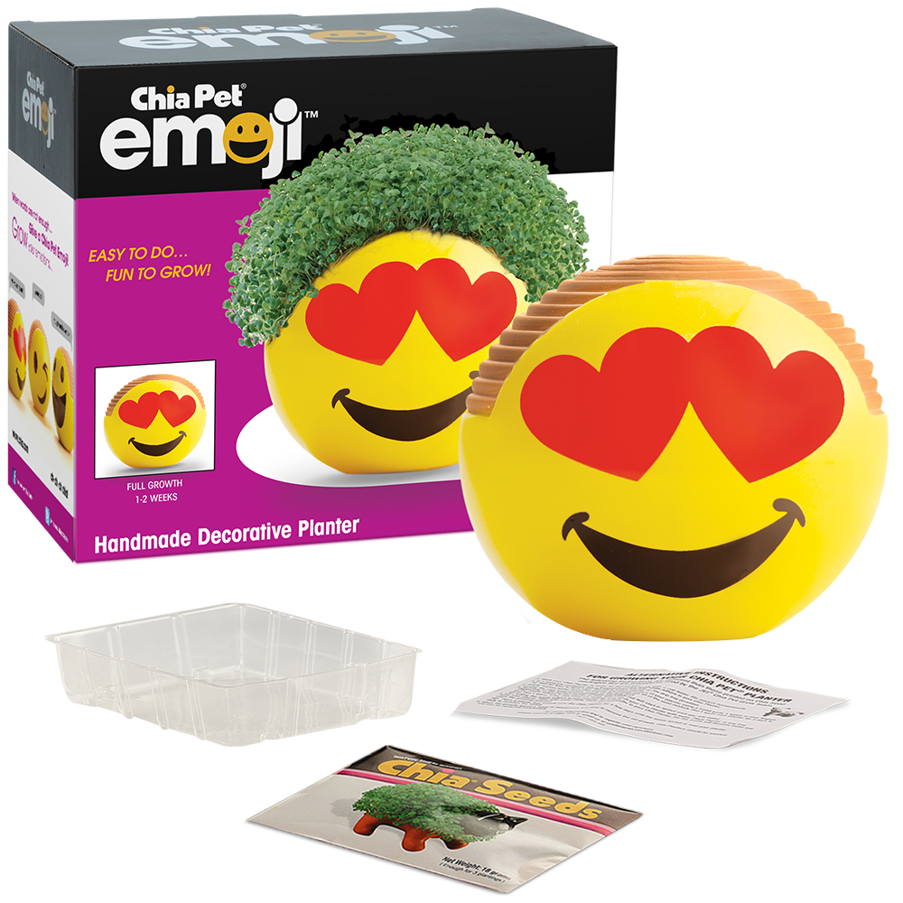 Emoji Heart Eyes Chia Pet - Image 4