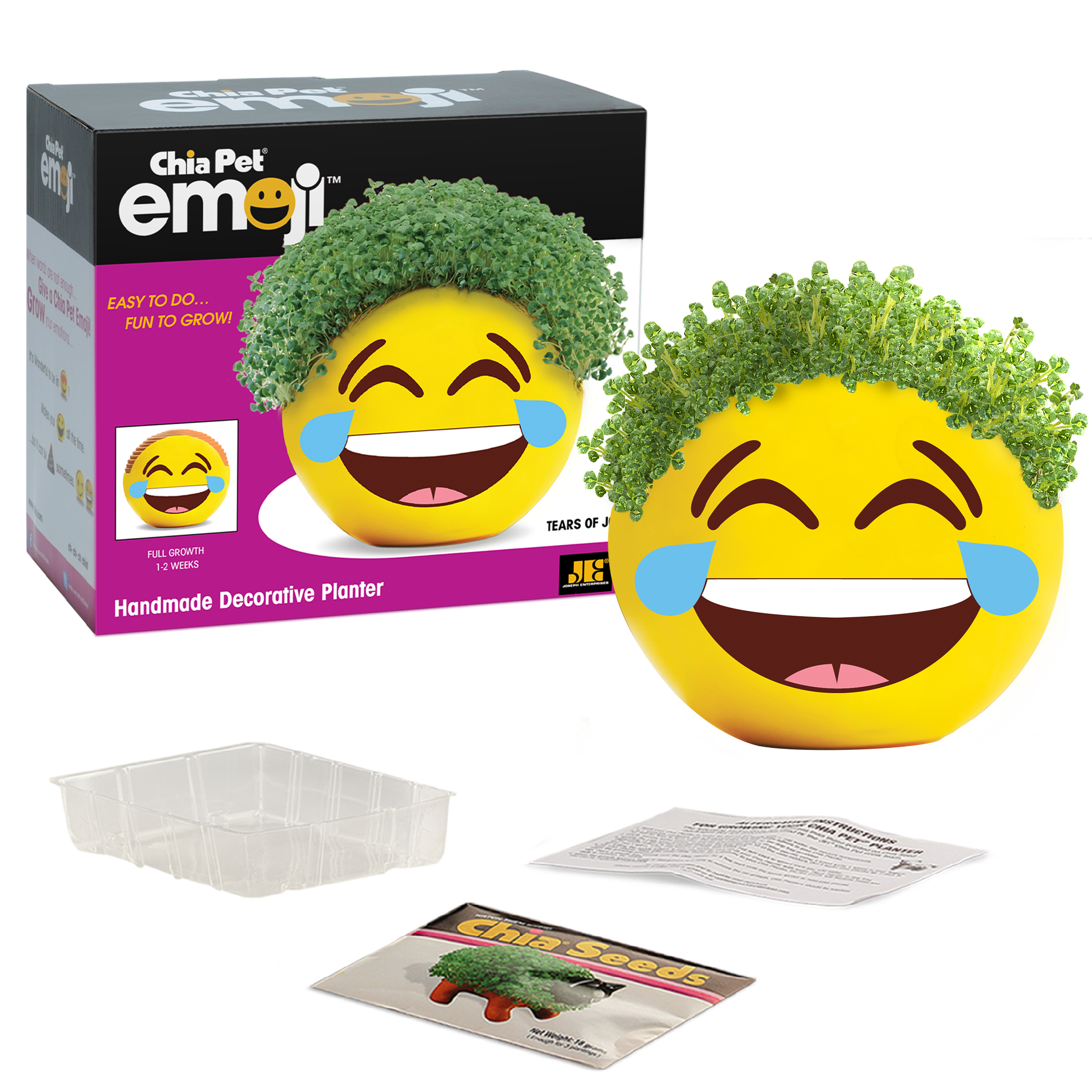 Emoji Tears of Joy Chia Pet - Image 4