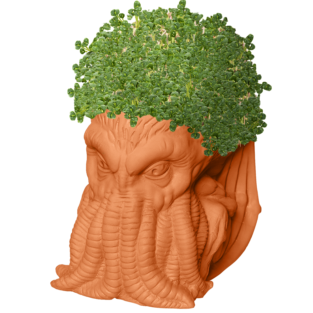 Alternative view of Cthulhu Chia Pet